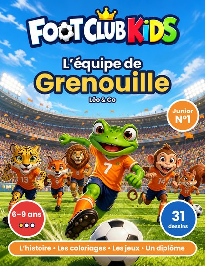 Couverture Junior du N°1, L’équipe de Grenouille