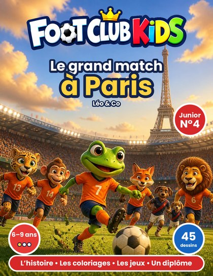 Couverture Junior du N°4, Le grand match à Paris