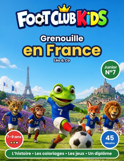 Couverture Junior du N°7, Grenouille en France
